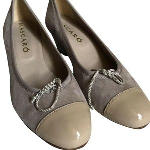 MASCARO Nude Wedge Shoes